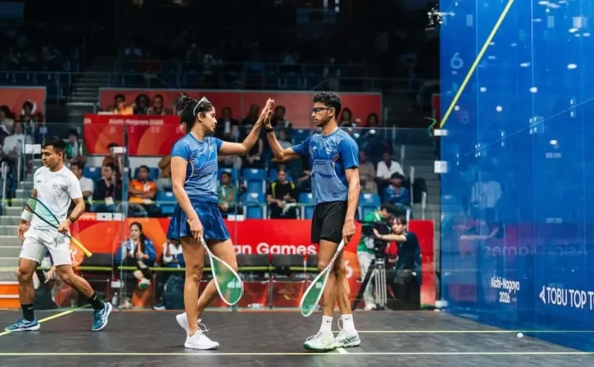 Asian Games 2026: Joshna-Velavan enter squash mixed doubles SF, seal bronze