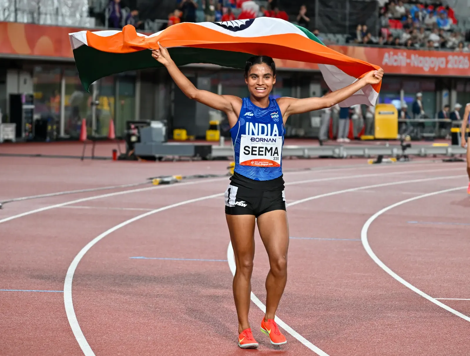 Asian Games 2026: Seema Kumari wins 10,000m bronze, India claims 4x400m mixed relay silver