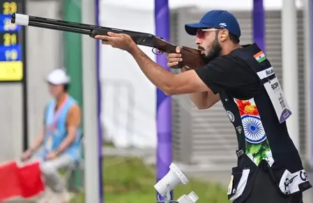 Asian Games 2026 Shooting: India wins skeet team double bronze in Nagoya
