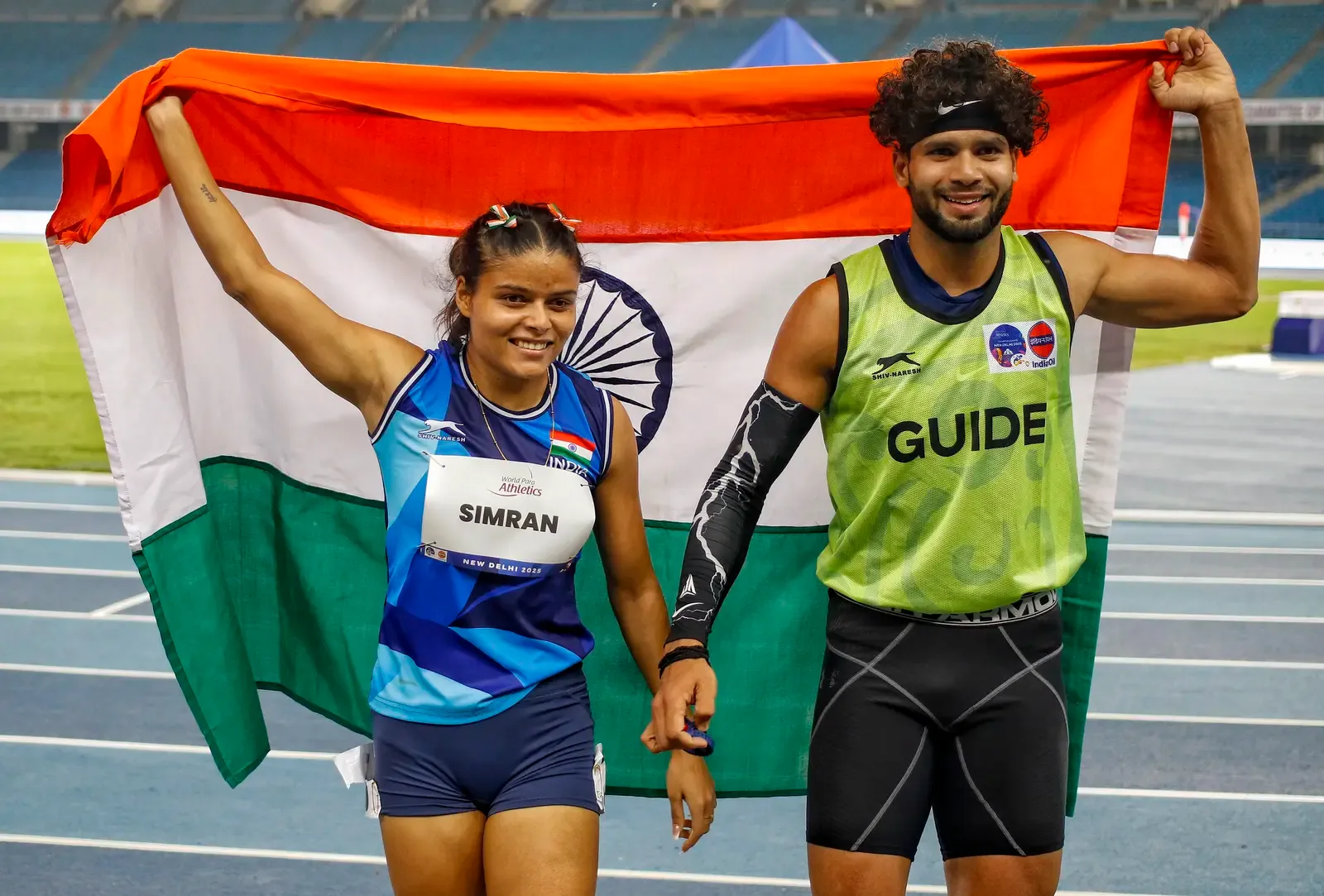 Simran Sharma wins double gold at Asian Para Games 2026 with 100m record