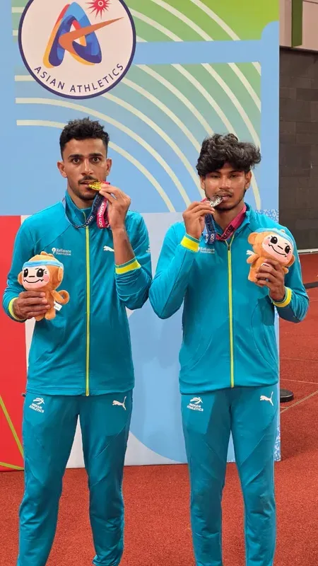 एशियन अंडर-20 एथलेटिक्स: शाहनवाज खान की 7.84 मीटर लंबी कूद, भारत 7 गोल्ड के साथ दूसरे स्थान पर