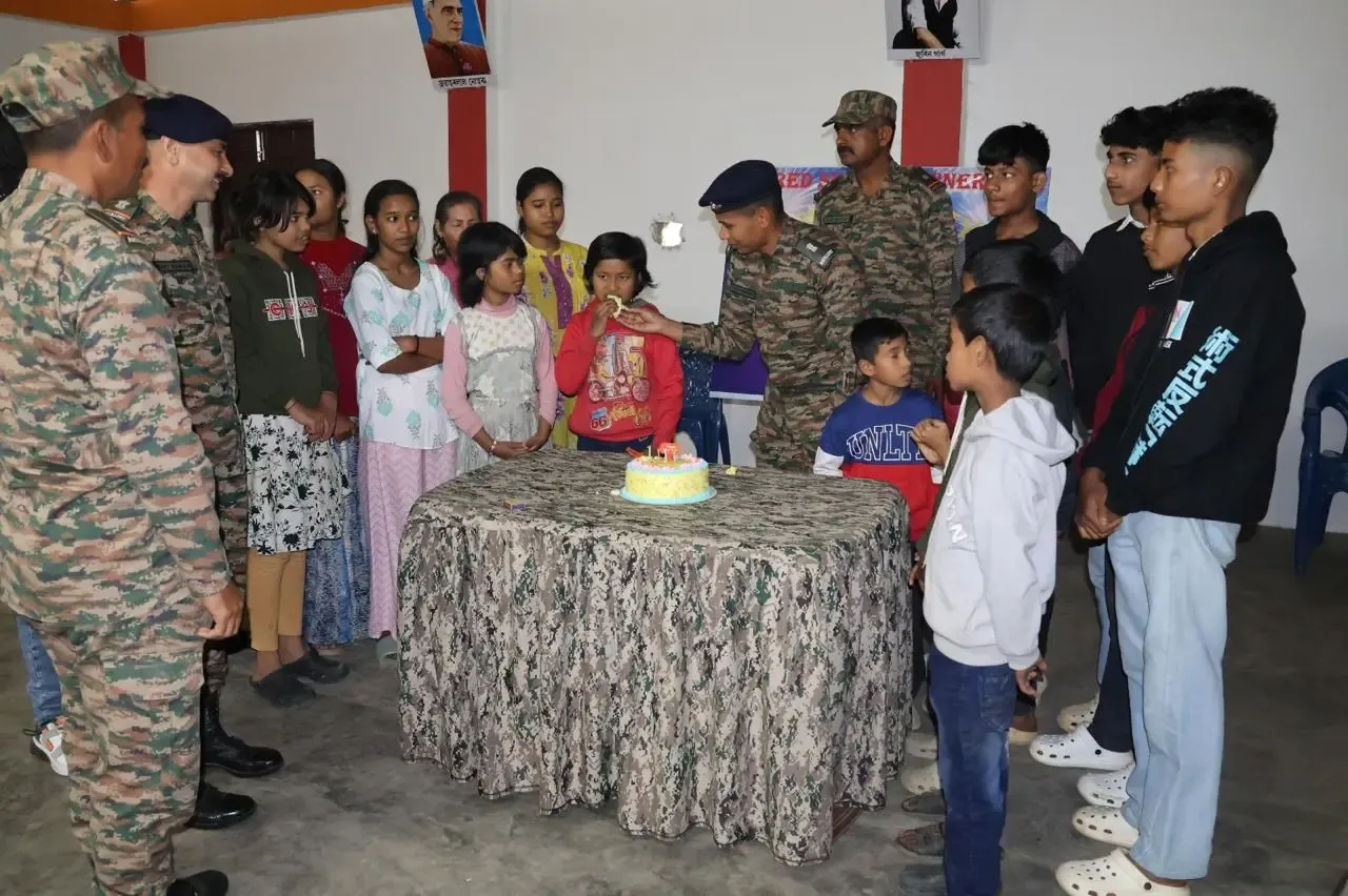 How Did the Assam Army Celebrate New Year with Orphan Children?