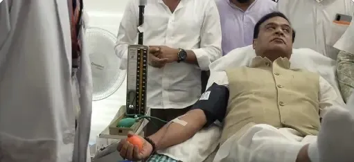 Assam BJP workers donate blood in tribute to Zubeen Garg