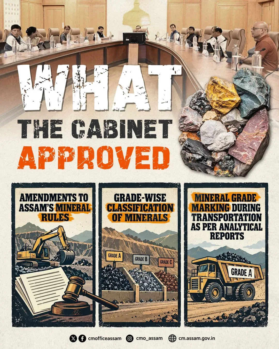 Assam Cabinet Clears Mineral Rules Amendment for Iron Ore, Limestone