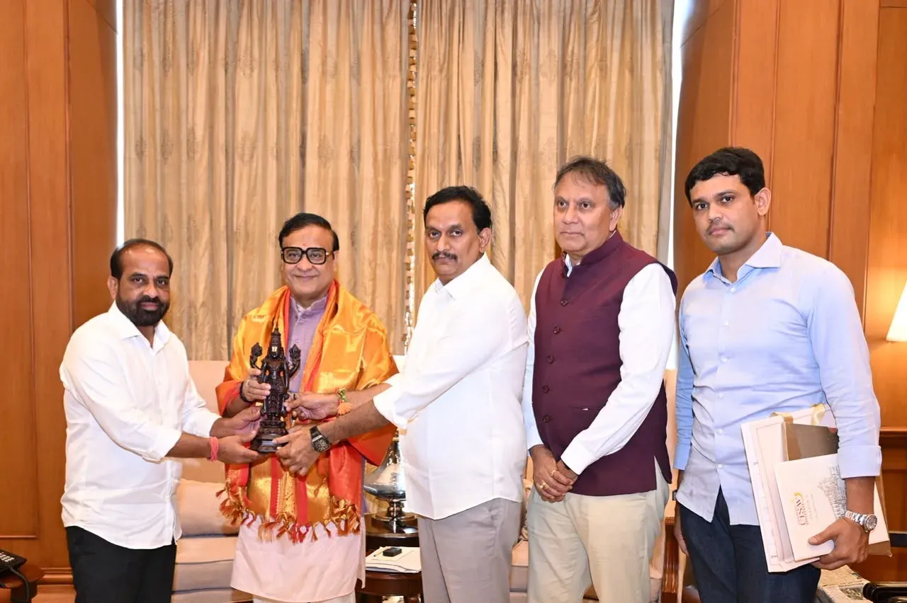 Assam CM Himanta meets Andhra Pradesh minister, MP at Lok Sewa Bhawan