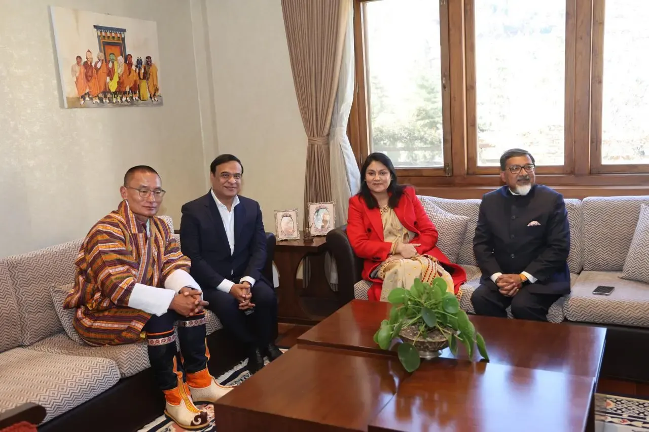 Assam Chief Minister Engages with Bhutan's King Jigme Khesar Namgyel Wangchuck