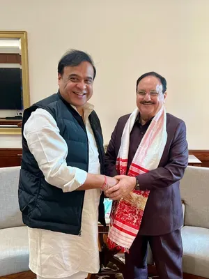 Assam CM meets JP Nadda, invites him to attend investor summit