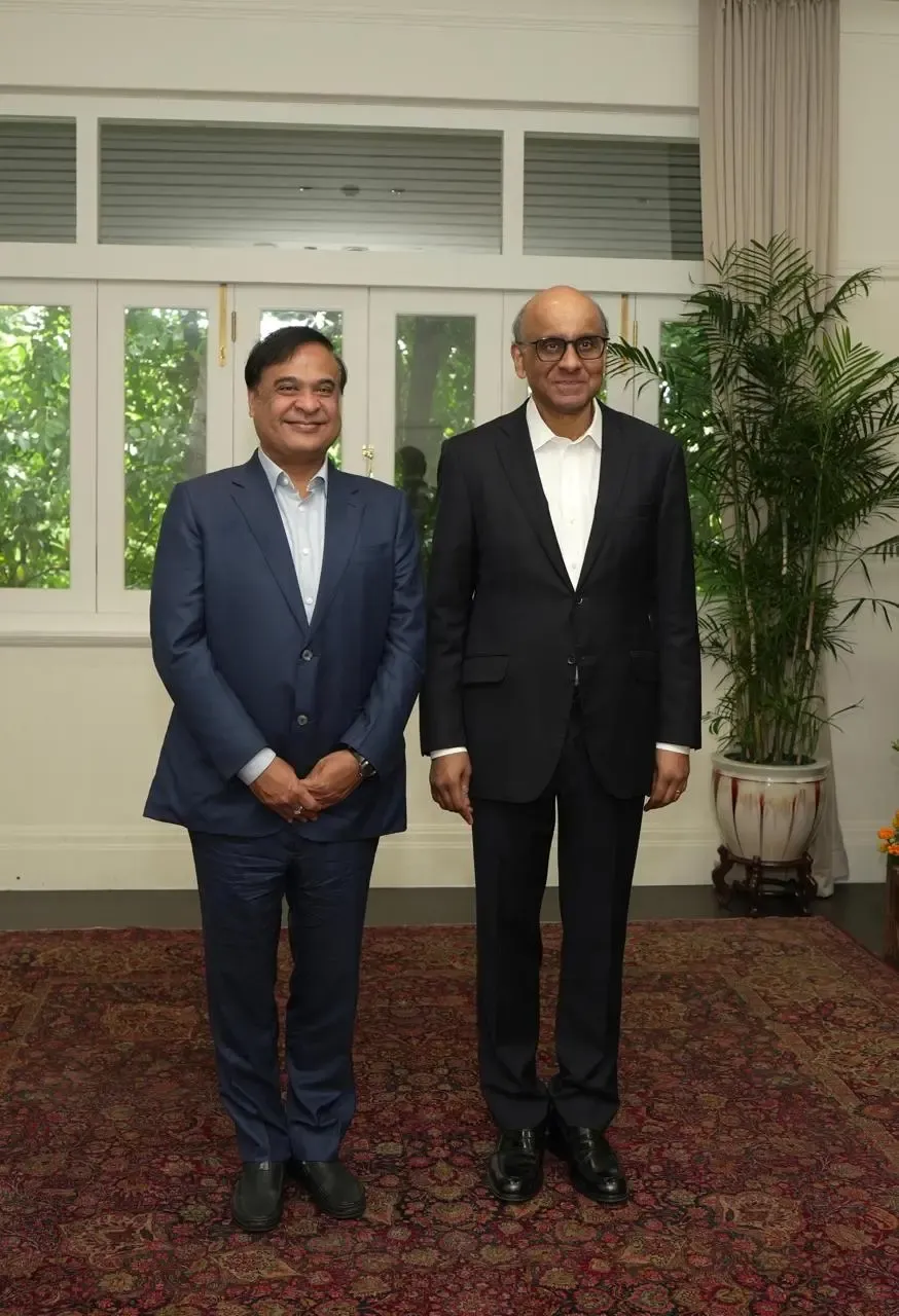 Assam Chief Minister Engages with Singapore President to Foster Investment Partnerships