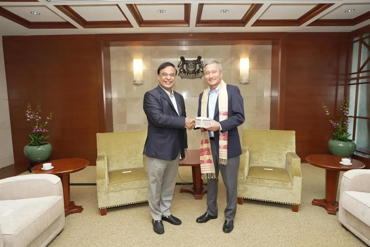 Assam Chief Minister Engages with Singapore’s Foreign Affairs Minister, Discusses Strengthening Relations