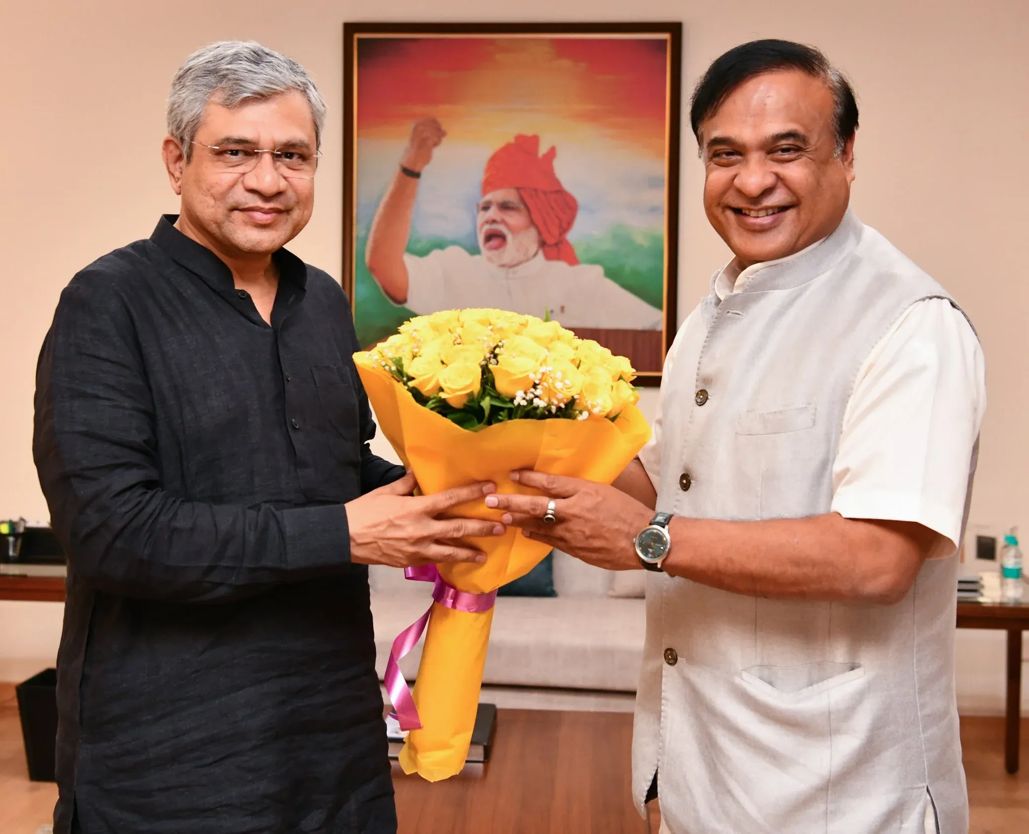 What Did Assam CM Discuss with Union Railway Minister?