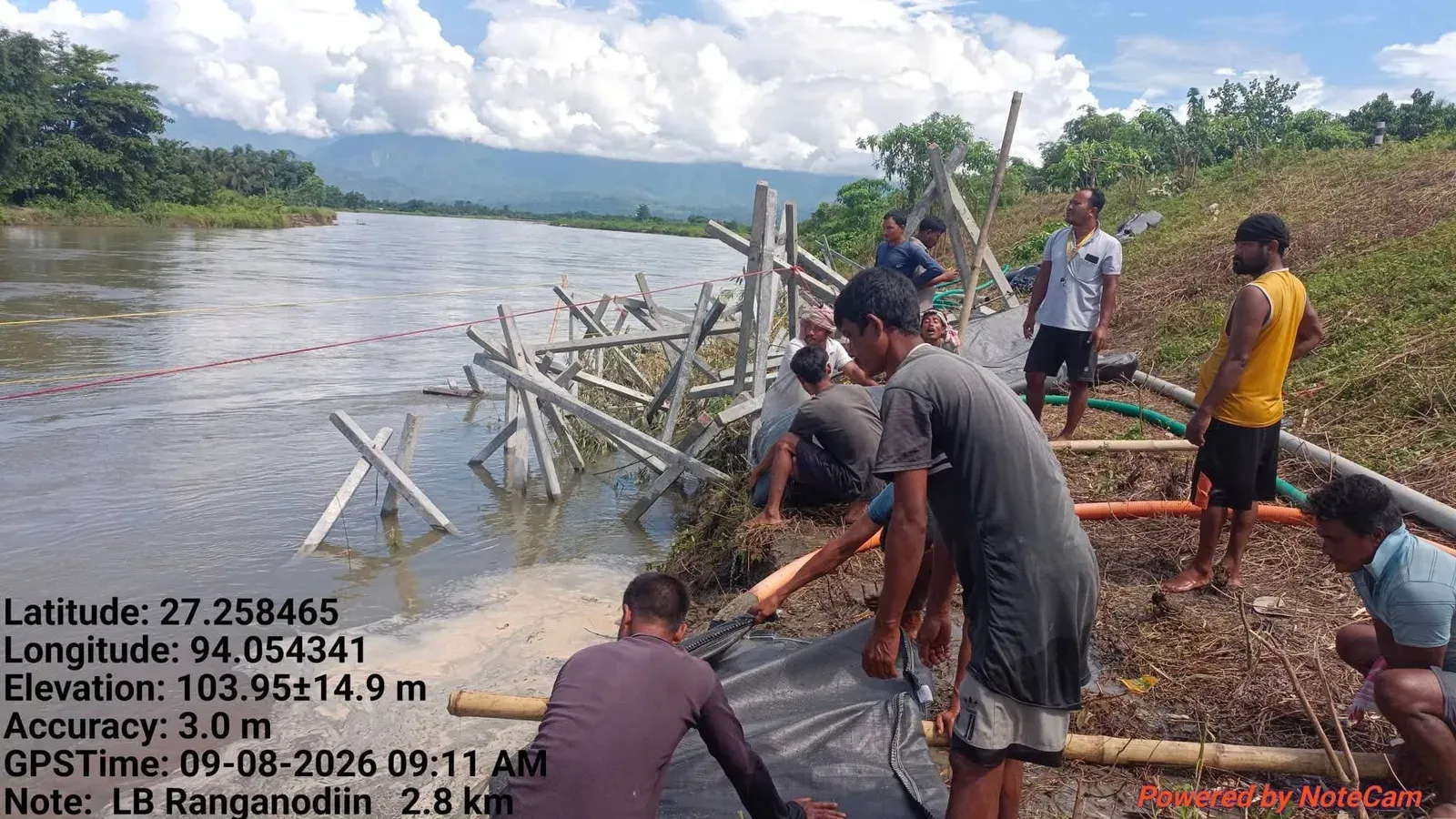 Assam CM Office: Anti-Erosion Works Underway on Ronganadi Embankment