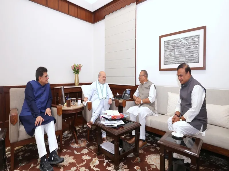 Pradyut Bordoloi Meets Amit Shah with Assam CM Sarma Ahead of Elections