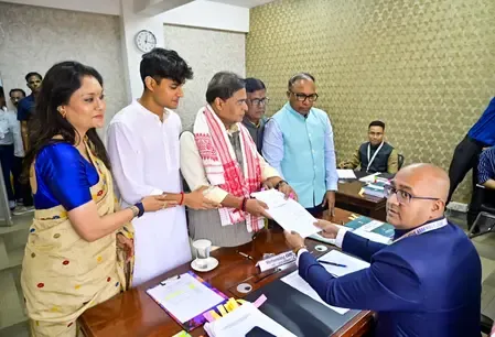 Assam CM Himanta Biswa Sarma Files Nomination After Grand Roadshow
