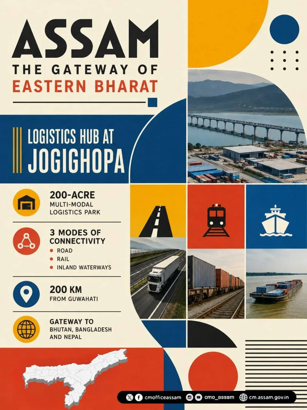 Assam CMO Pitches Jogighopa Logistics Park as Eastern Trade Hub