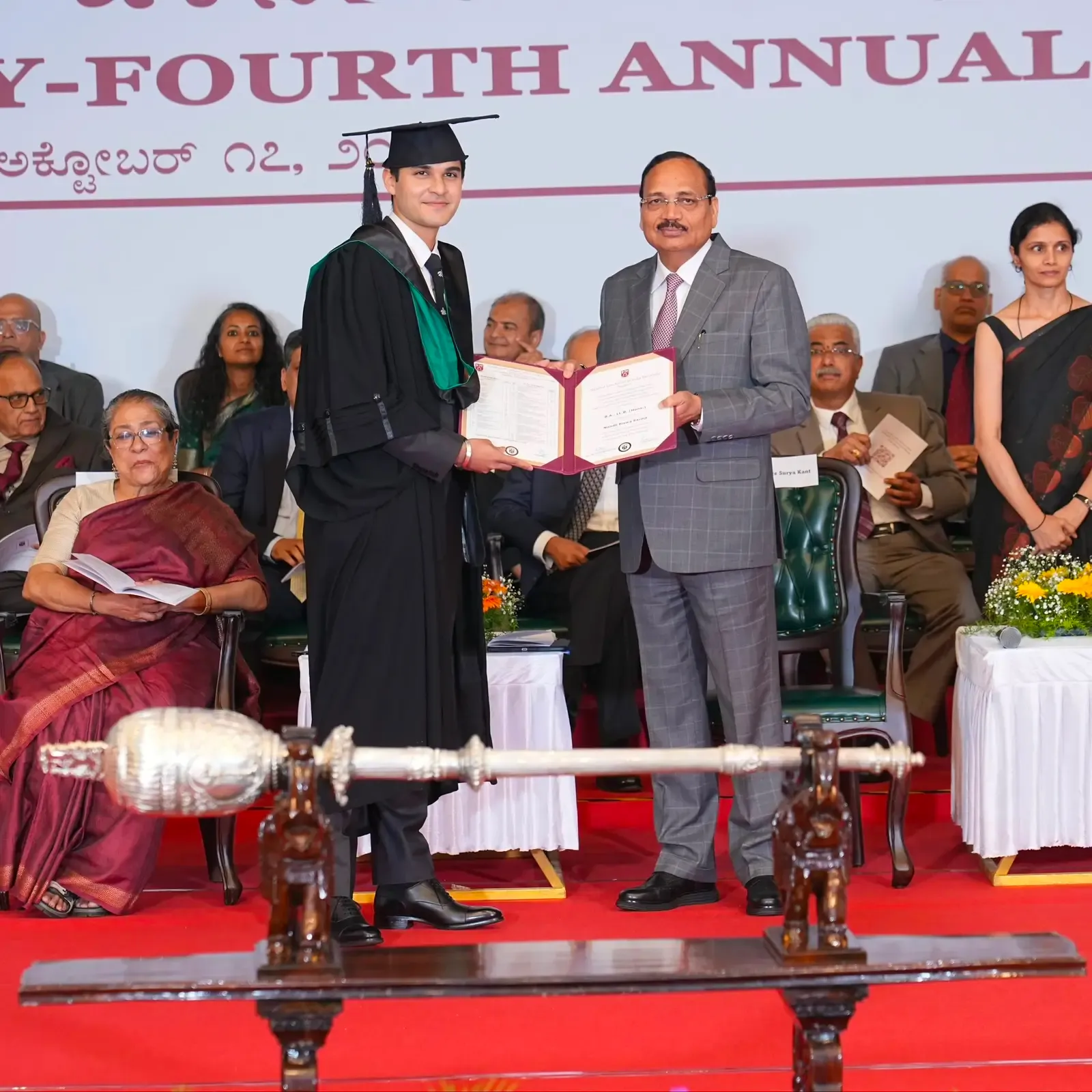 Assam CM Himanta Biswa Sarma's son Nandil graduates from NLSIU, had secured AIR 40 in CLAT