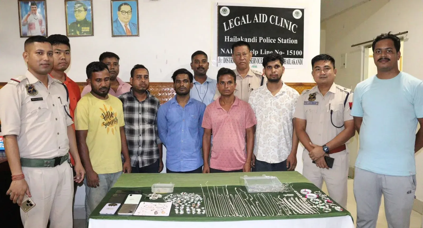 हैलाकांडी चोरी कांड: पुलिस ने 5 आरोपी दबोचे, 21 ग्राम सोना-चांदी के गहने बरामद