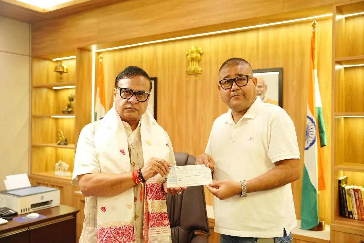 Assam MLA Lahowal Contributes to CM's Relief Fund