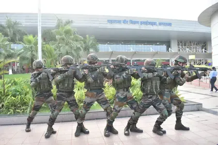 Assam Rifles and CISF Conduct Collaborative Training at Agartala Airport