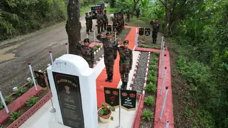 How Did Assam Rifles Honor the Bravery of 6 Fallen Soldiers?