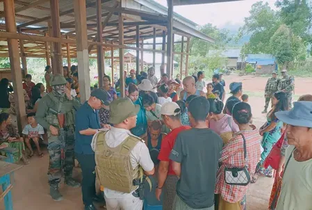 Assam Rifles launches biometric drive for Myanmar nationals in Manipur's Kamjong