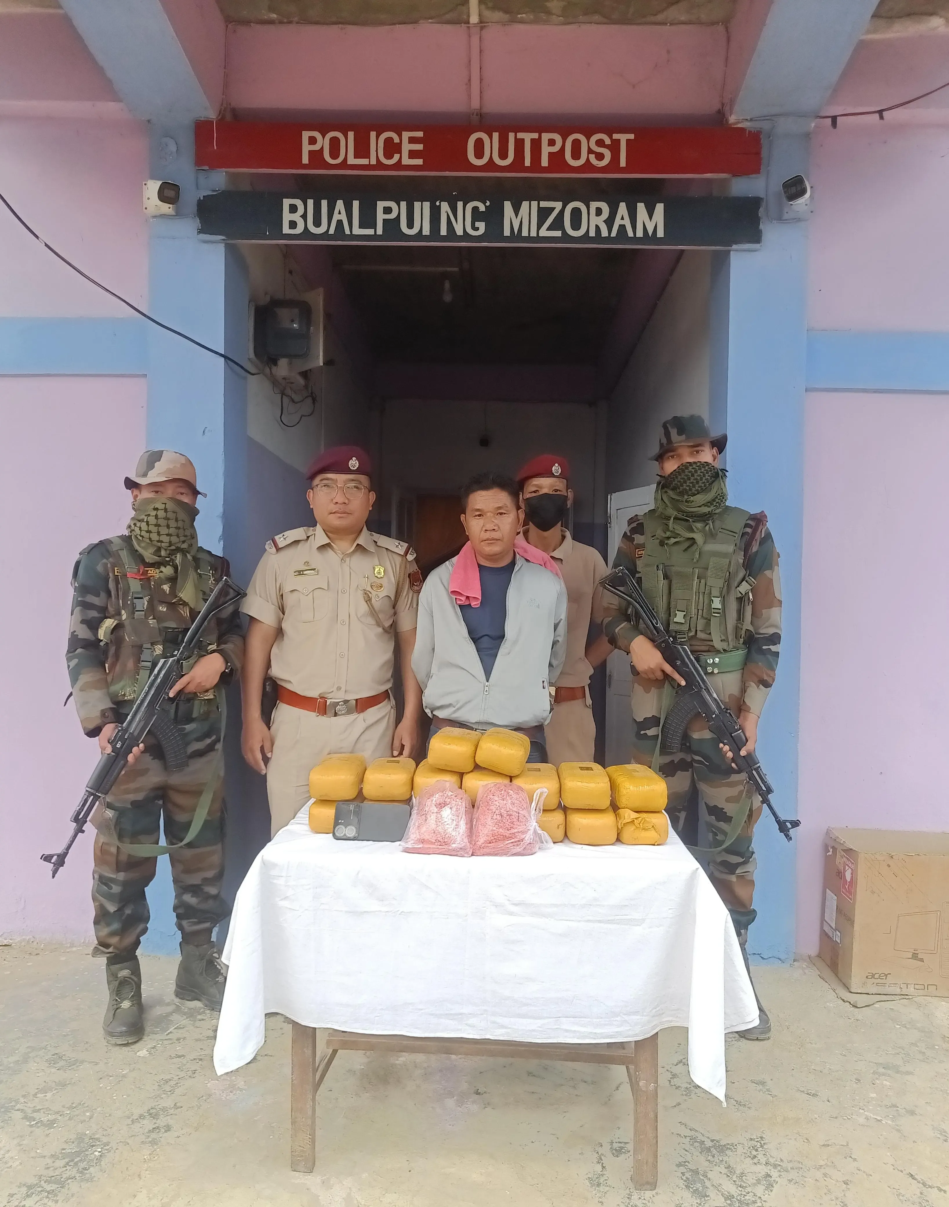 Assam Rifles and Police Discover Drugs Worth Rs 54 Crore in Mizoram; One Arrested