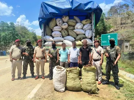 Assam Rifles Intercepts Smuggling of Rare Medicinal Plant in Mizoram, Three Arrested