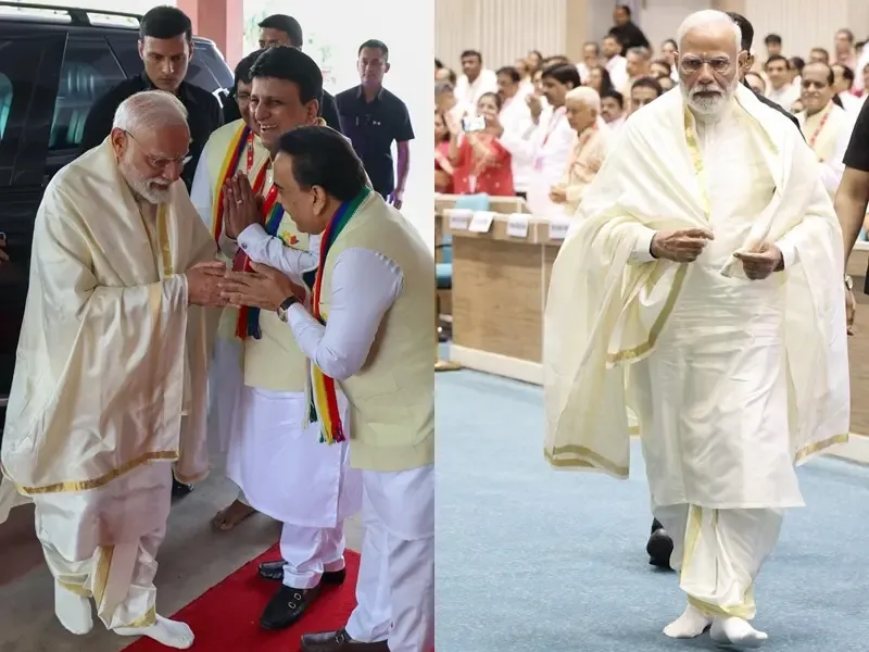 PM Modi's Noteworthy Gesture at the Navkar Mahamantra Event