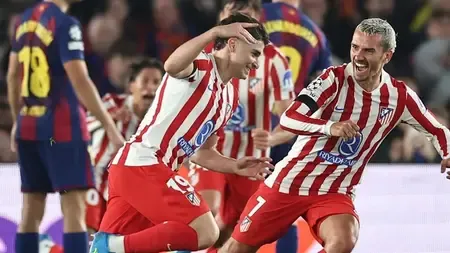Atletico Madrid Triumphs Over 10-Man Barcelona in Champions League Quarterfinal First Leg