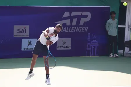 How Did M Sureshkumar Shine on Day 1 of the ATP Delhi Open?
