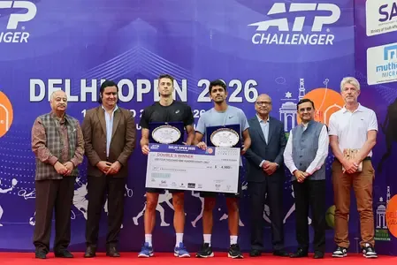 Did Top Seeds Siddhant Banthia and Alexander Donski Save a Match Point to Win the Doubles Title at the ATP Delhi Open?
