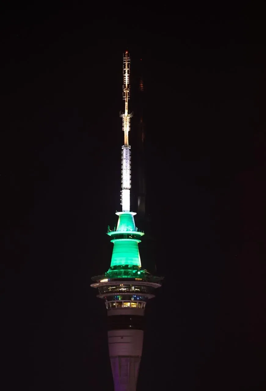 Auckland Sky Tower lit in tricolour as Modi begins historic NZ visit