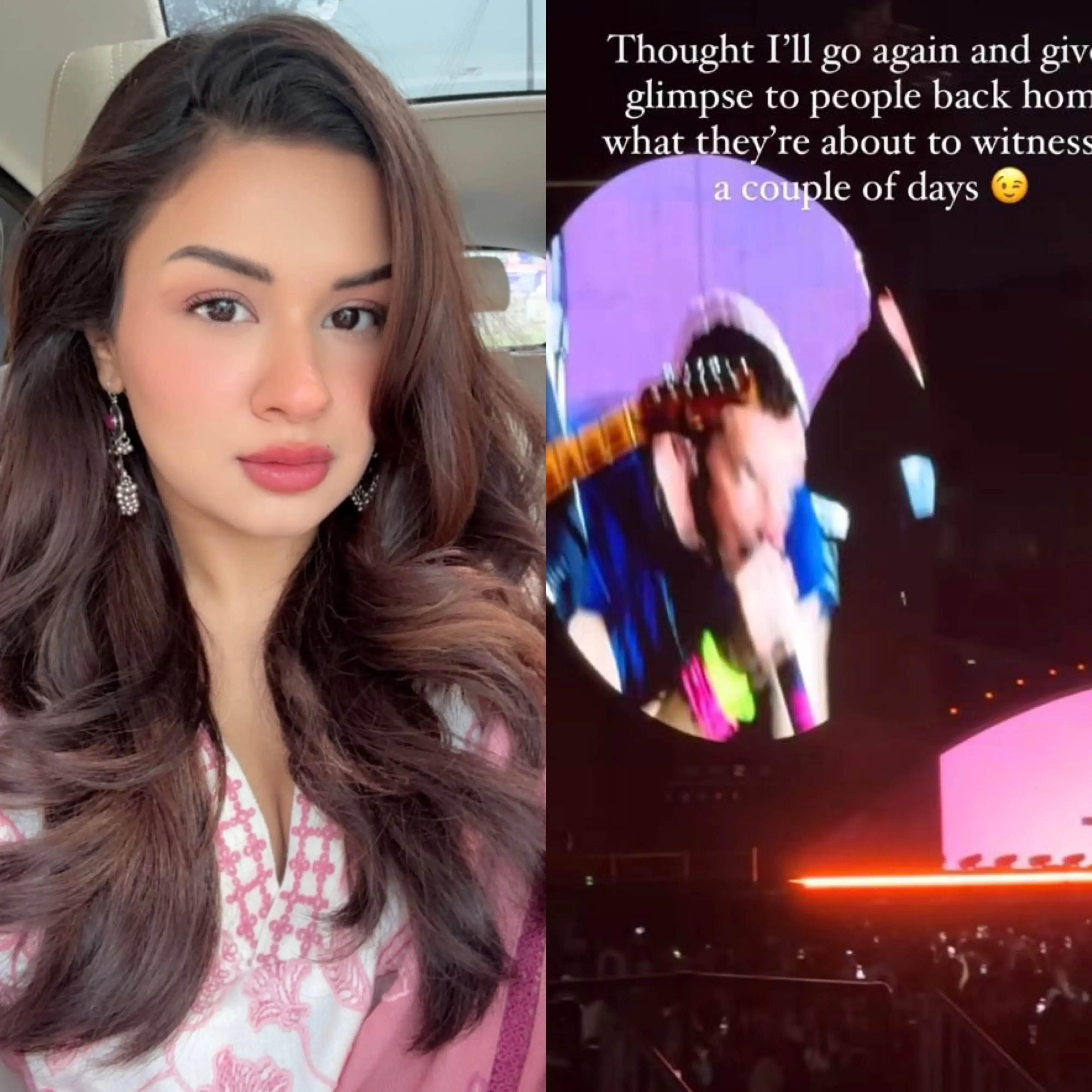 Avneet Kaur Enjoys Coldplay Concert, Aims to Share a ‘Sneak Peek’ with Fans