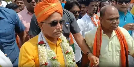 Dilip Ghosh Sets Ambitious Target of 100K Votes in Kharagpur Sadar