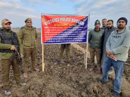 क्या बडगाम पुलिस ने कश्मीरी अलगाववादी गुलाम नबी शाह की संपत्ति अटैच की?