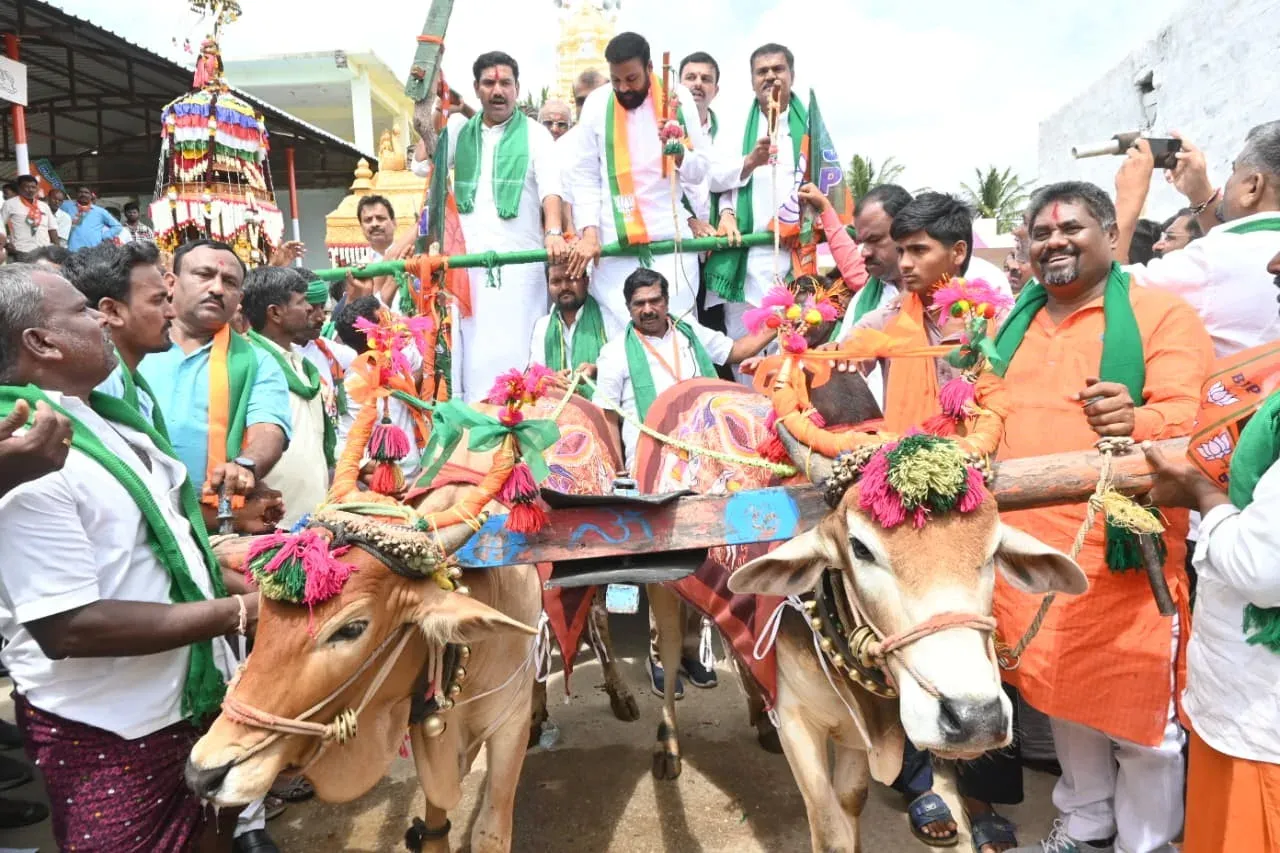 BJP's 'Ballari Chalo' padyatra Day 3: Vijayendra hits out over Dalit funds, farmer suicides