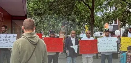 Baloch activists protest in Bremen over Pakistan human rights abuses