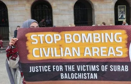 Baloch group rallies in Netherlands over Pakistan airstrikes in Surab, demands UN probe
