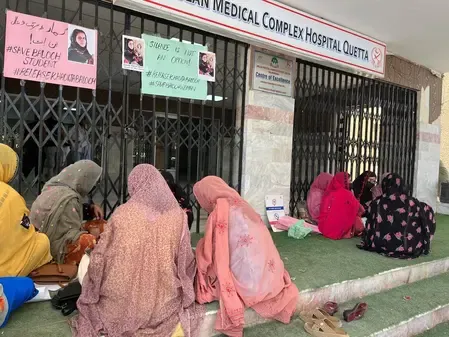 Baloch Students Protest 2nd Day Over Enforced Disappearance of Female Medical Student
