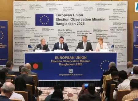 Are Bangladesh's elections a crucial move towards restoring democratic governance and rule of law according to the EU?
