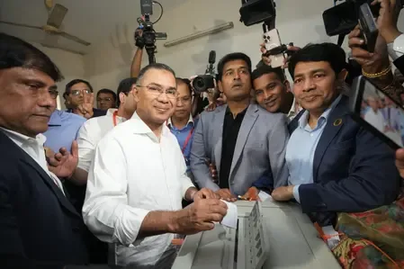 What Did Tarique Rahman Say After Voting in Bangladesh's Election?