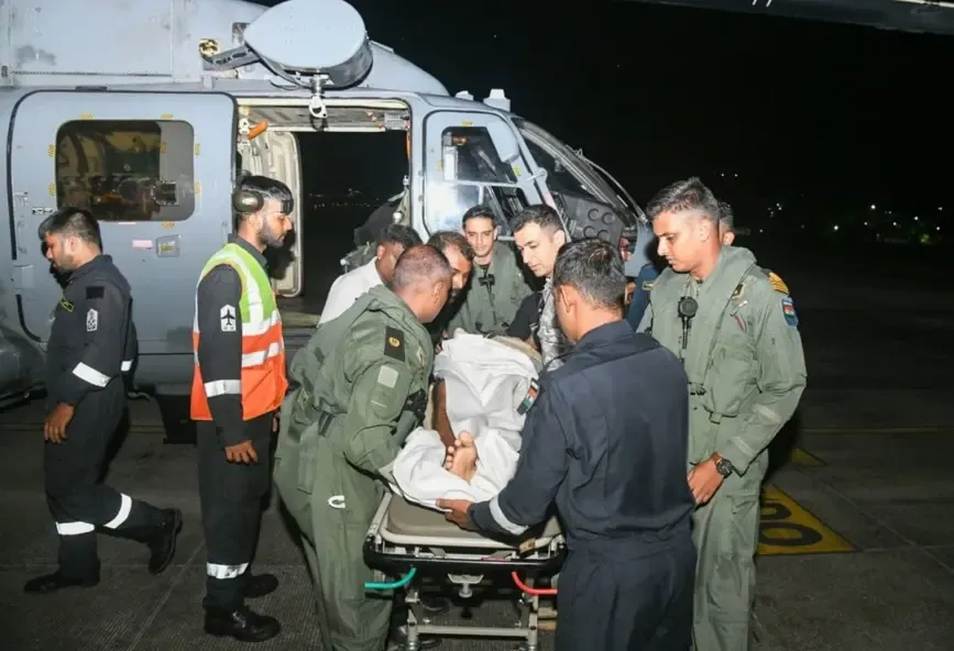 ANC rescues injured Bangladeshi seafarer in midnight sea-air op near Andaman