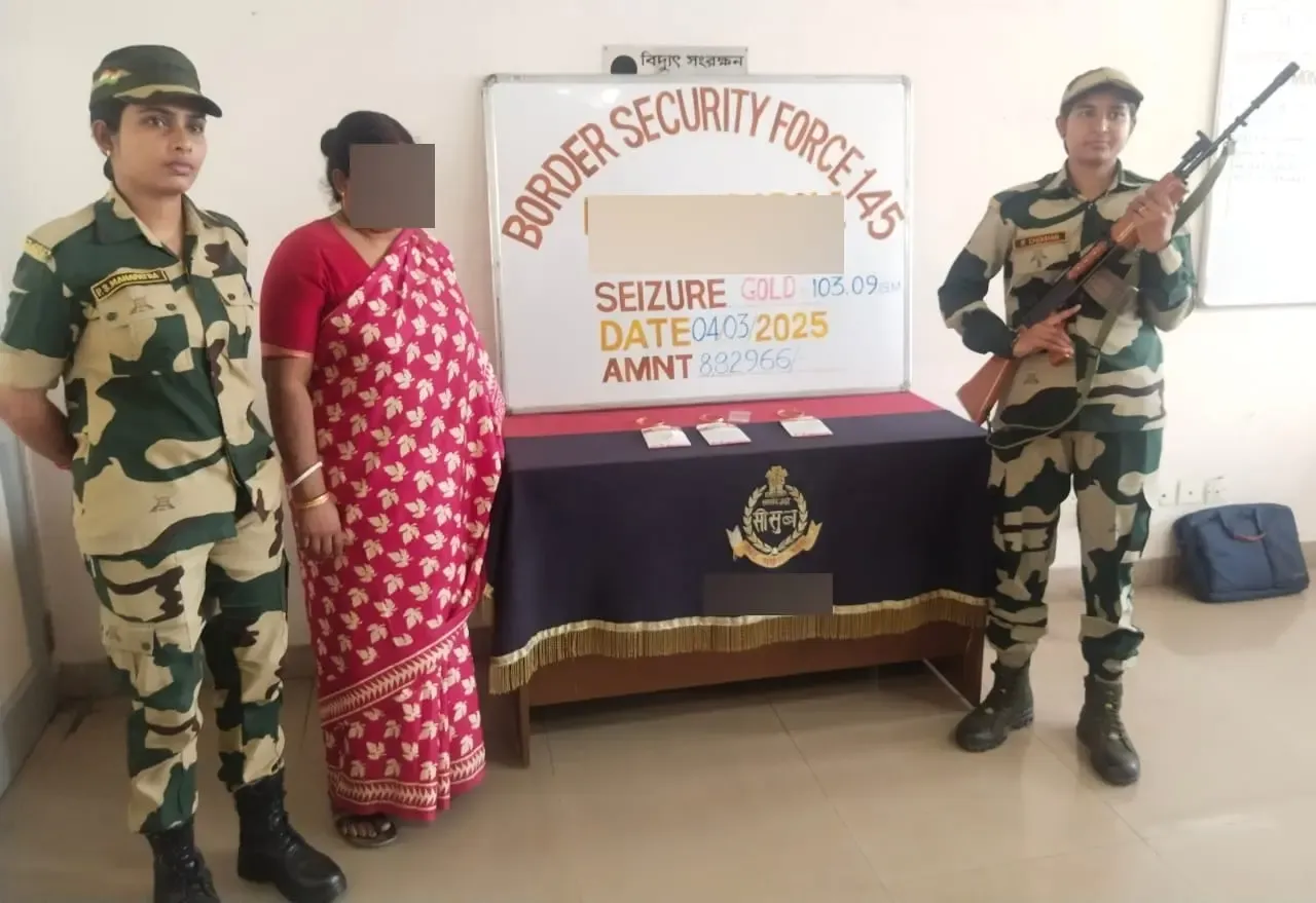 Bengal: BSF Detains Bangladeshi Woman with 24 Carat Gold Bangles