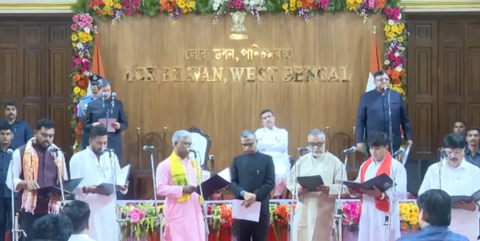 West Bengal cabinet expands: 35 BJP MLAs sworn in as ministers under Adhikari