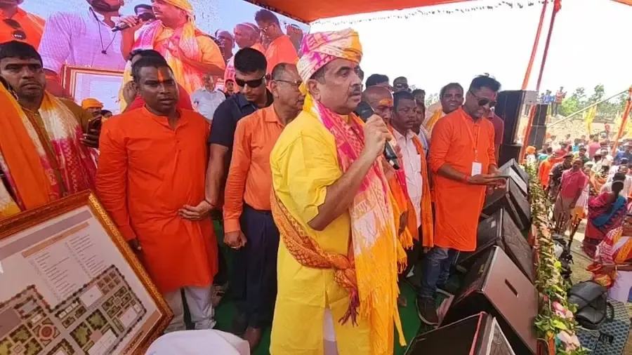 Bengal LoP Attends Ram Mandir Foundation Ceremony in Nandigram