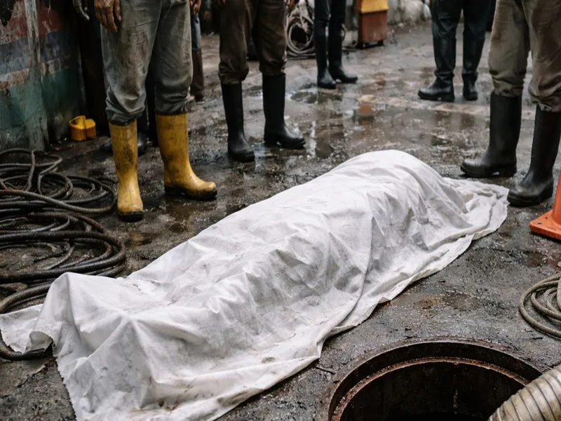 Tragic Incident: Manual Scavenger Dies During Manhole Cleanup in West Bengal
