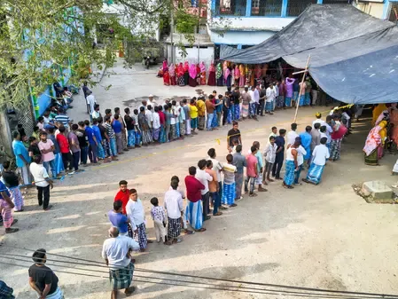 West Bengal polls: 2nd phase voter turnout hits 92.47%, two-phase average at record 92.85%