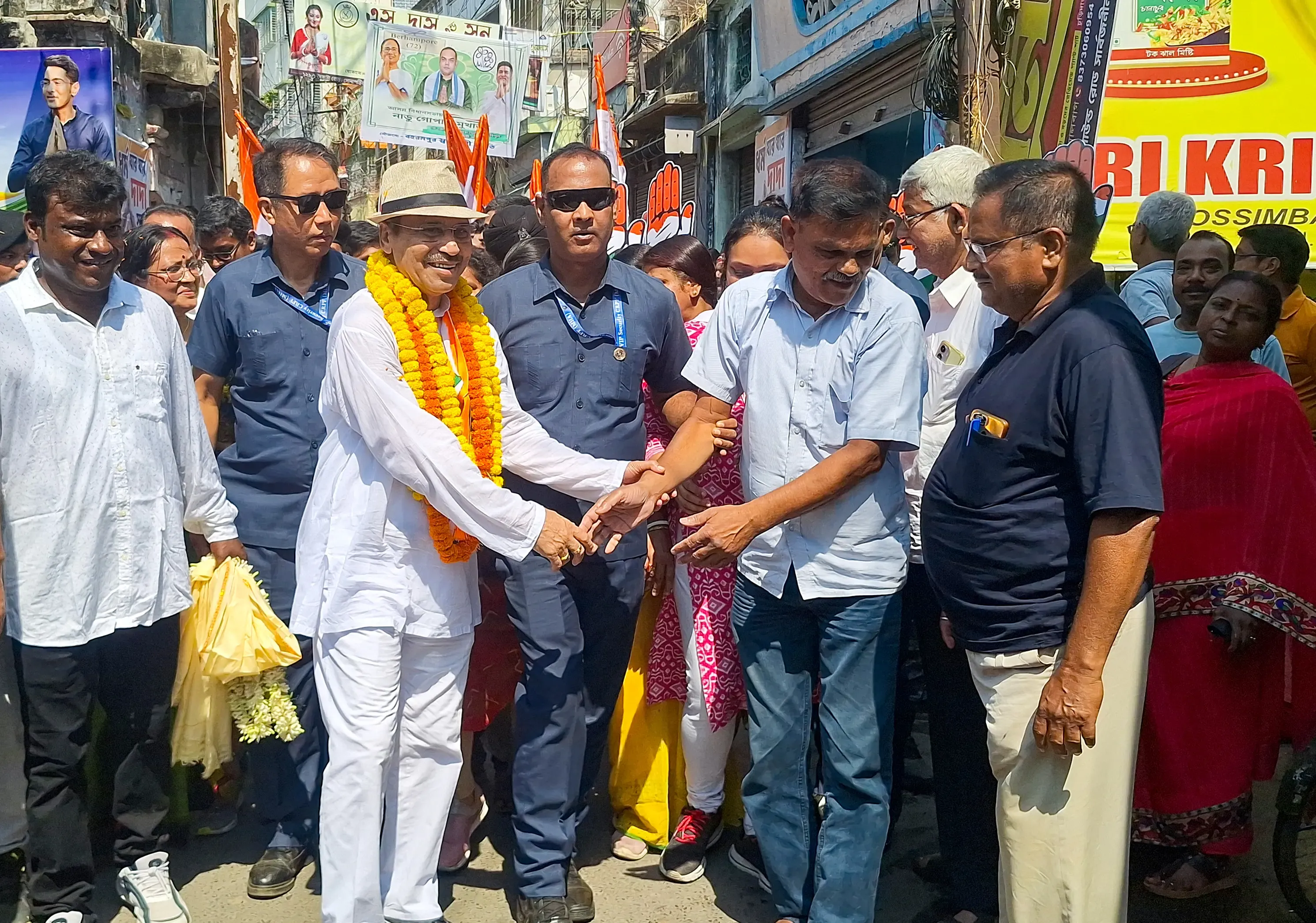 Adhir Chowdhury's Security Enhanced Amidst Trinamool Protests Ahead of Bengal Elections