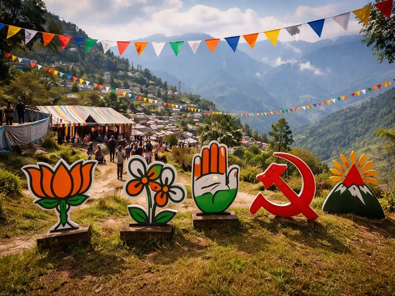 West Bengal's Hill Constituencies Face Unique Five-Way Election Battle
