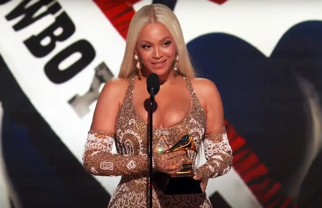 Beyonce Celebrates Historic Album Of The Year Grammy Win