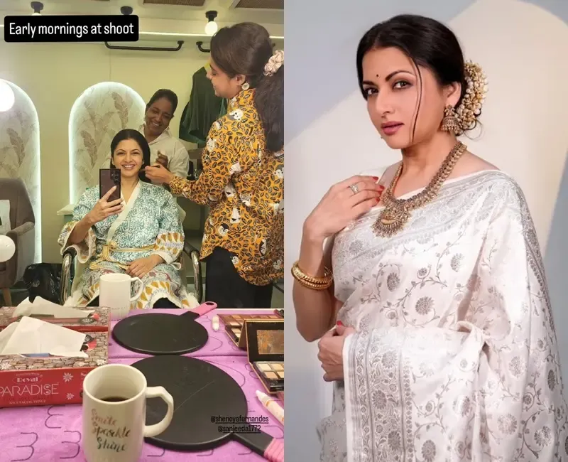 Bhagyashree Offers Insight into Her ‘Early Mornings on Set’